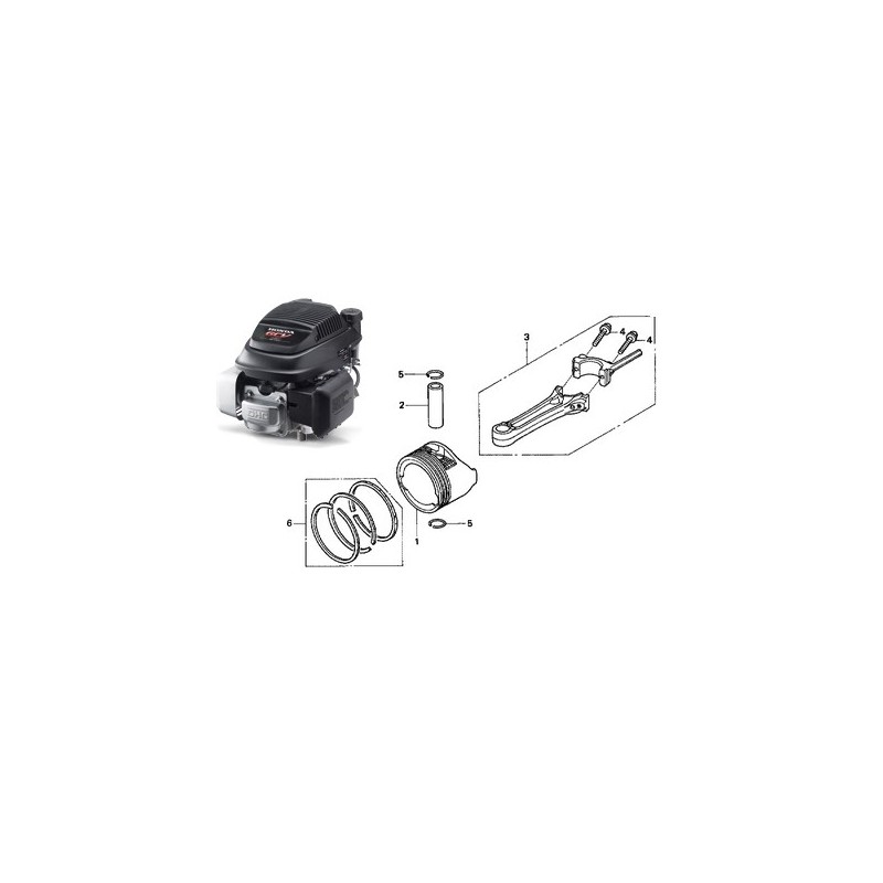 Piston PIN pour Honda GCV160 13111-ZE0-000