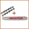 Guide bar ZKX50 + chain 72E 3/8" .063 (1.6mm)