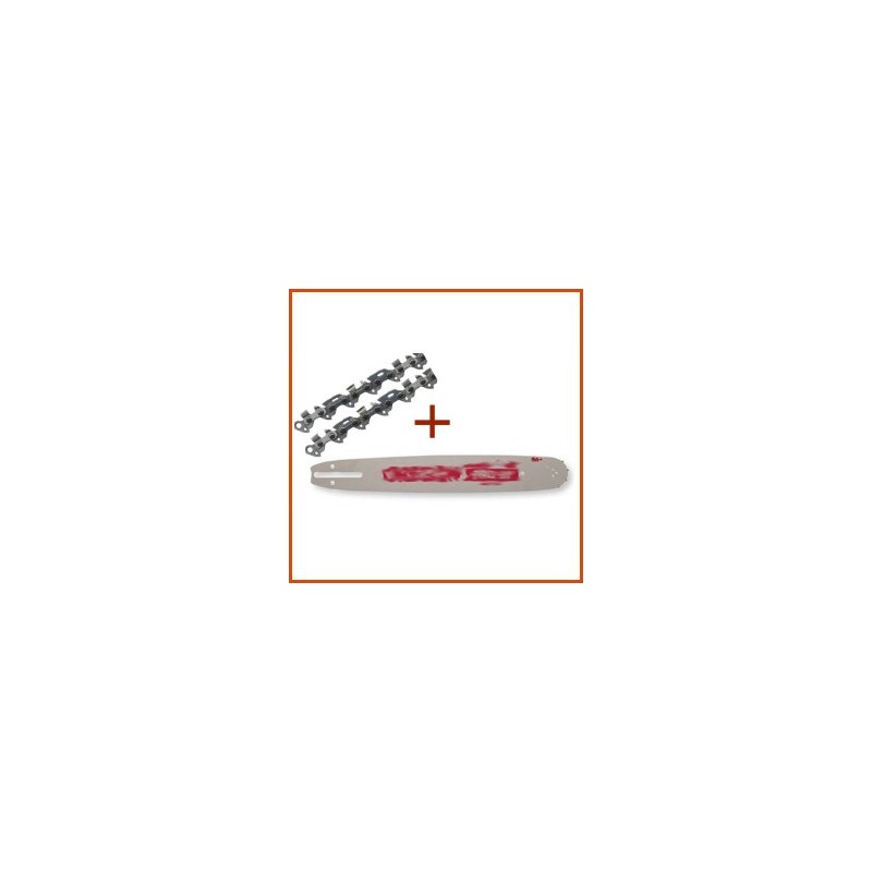 Guide de 38 cm montage K + chaine .325"- 64E