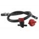 Kit de racordement carburateur (robinet, filtre, collier et tuyau) universel, adaptable BRIGGS & STRATTON.