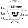 V-belt OLB26