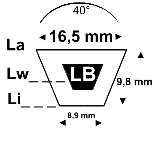 V-belt OLB46