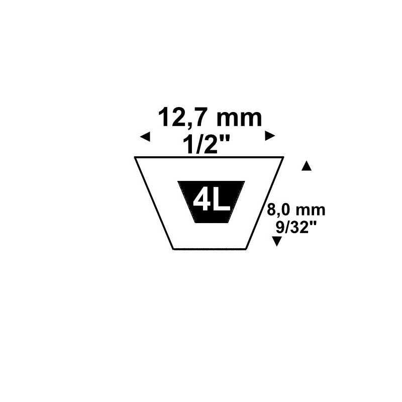 Courroie 4L490